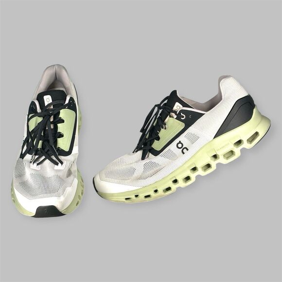 ON CLOUDSTRATUS Green White Men's Size 14 Running Athletic Shoes CLOUDTEC - Picture 1 of 16